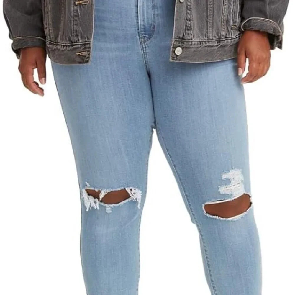 NWT Levi's Light Wash 721 High Rise Skinny Jeans in Size 16 W Wide S Short